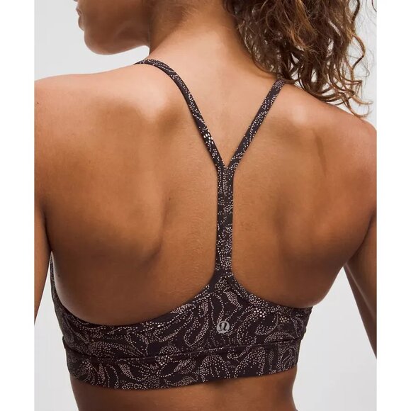 Lululemon Flow Y Nulu Bra & Align High Rise 25" Pant *Set* Dotted Magnolia Pink - Picture 3 of 3